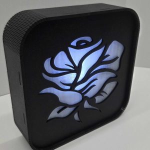 Lanterne fleur de rose