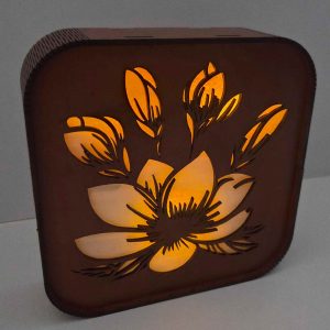 Lanterne fleur de rose