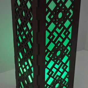 Lanterne verticale Sequoias LEDs vert