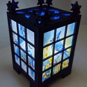Lanterne motifs d'oiseaux