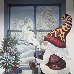 Tableau en acrylique sur le thème de noël